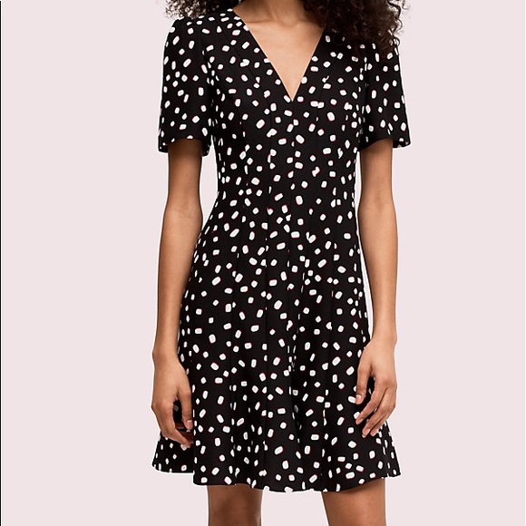 Kate Spade Mallow Dot Crepe Dress